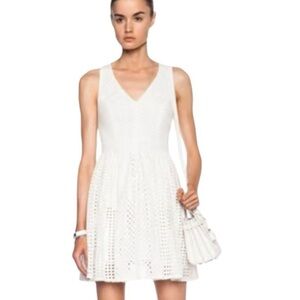 Elle Sasson Eyelet Dress Ivory